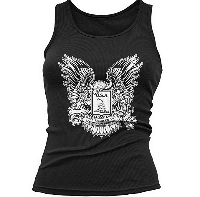 Sons of Libery Tank Top: Don't Tread on the Second Amendment. Womens Tank Top