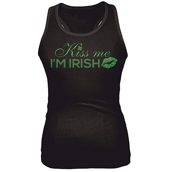 St. Patricks Day - Kiss Me I'm Irish Juniors Tank Top