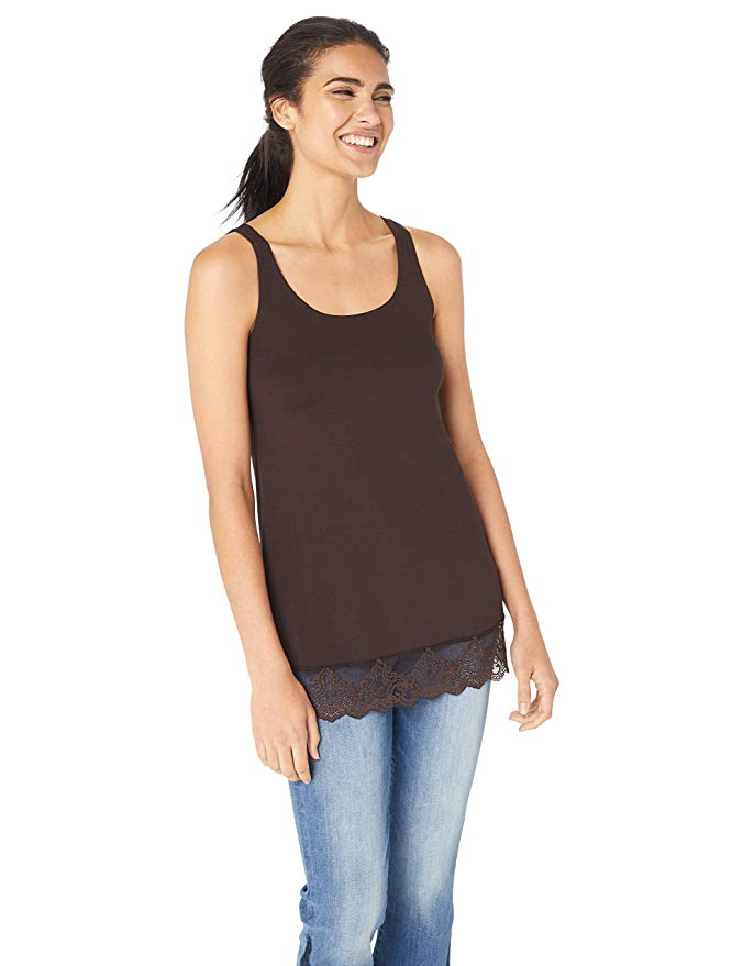 Only Hearts Women's So Fine with Lace Tank Tunic